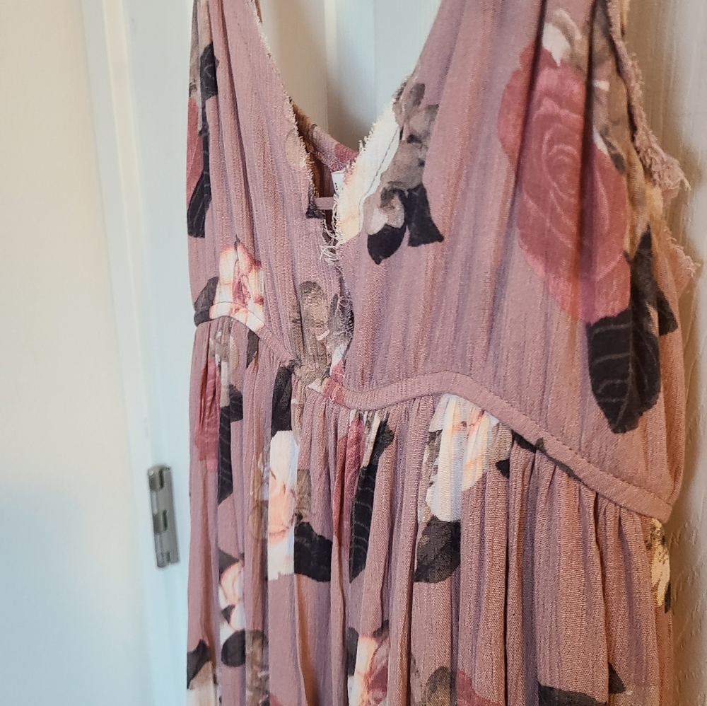 Baevely large mauve floral maxi dress - Picture 4 of 9